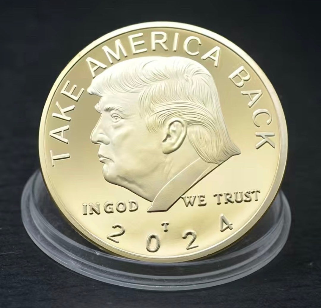 New Donald Trump 2024 take AMERICA Back Commander in Chief Coin 1 or 2 Coin Deal Free Shipping