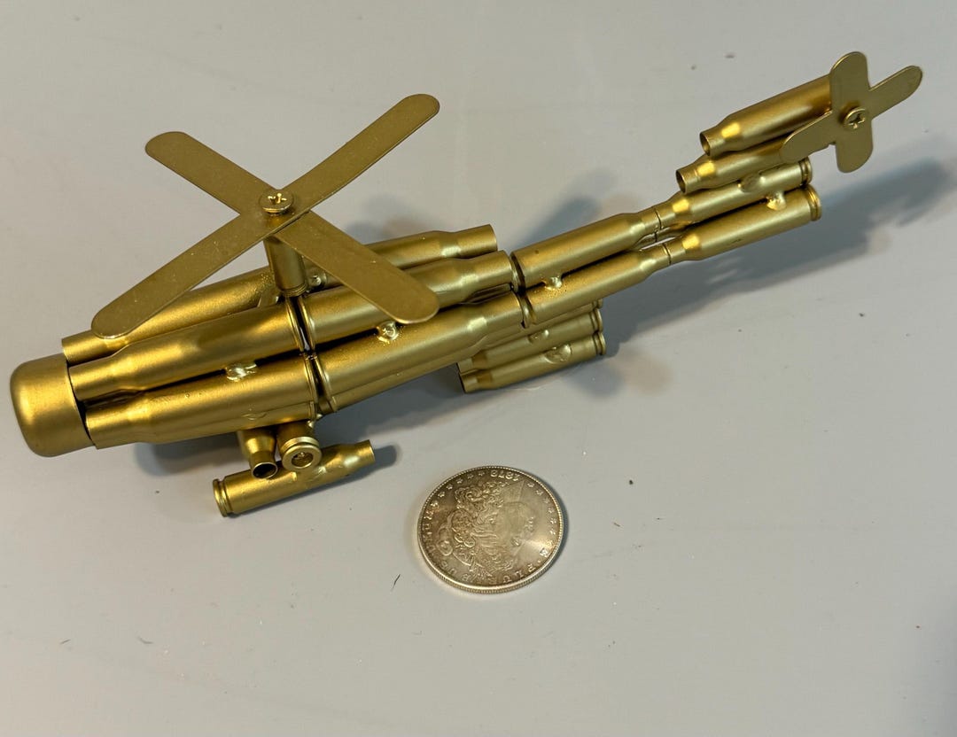 Bullet Casing Helicopter - Really COOL - 9 Inches Long and Made From ...