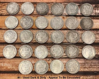 1878-1921 Full Complete Set of 28 Coins USA Morgan Dollar Coins Commemorative Coins - Craft Projects - 2 Order Options- See Item Description