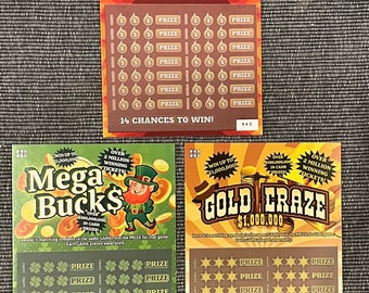  Larkmo Prank Gag Lottery Tickets - 8 Total Tickets, 4 of Each  Winning Ticket Design, These Scratch Off Cards Look Super Real Like A Real  Scratcher Joke Lotto Ticket, Win 10,000