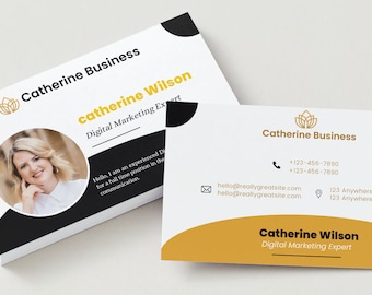 Catherine Olivia Business Card Digital Download – Professional Branding – Digital Download