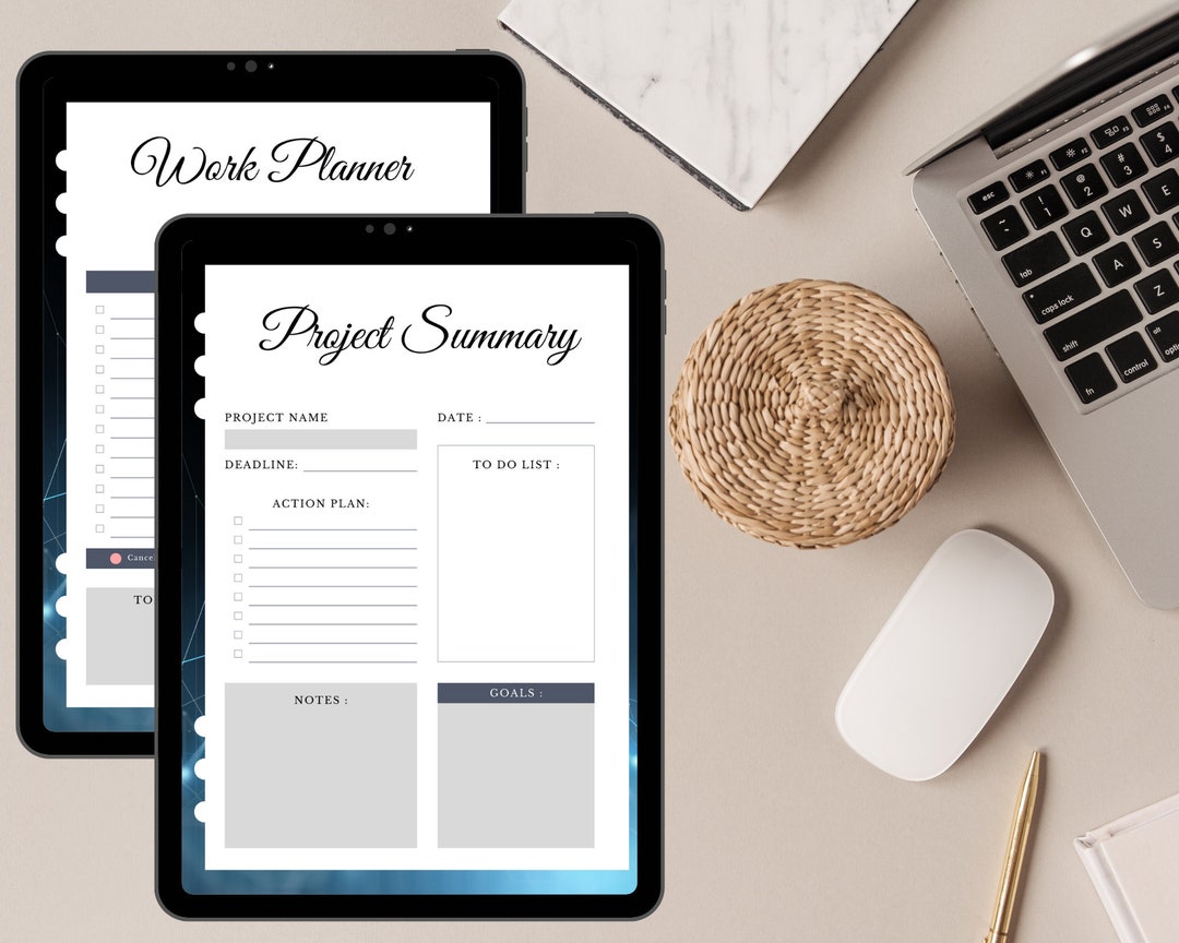 Project Planner PDF Printable – Digital Product for Efficient Planning ...