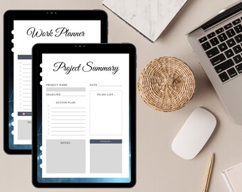 Project Planner PDF Printable – Digital Product for Efficient Planning – Digital Download