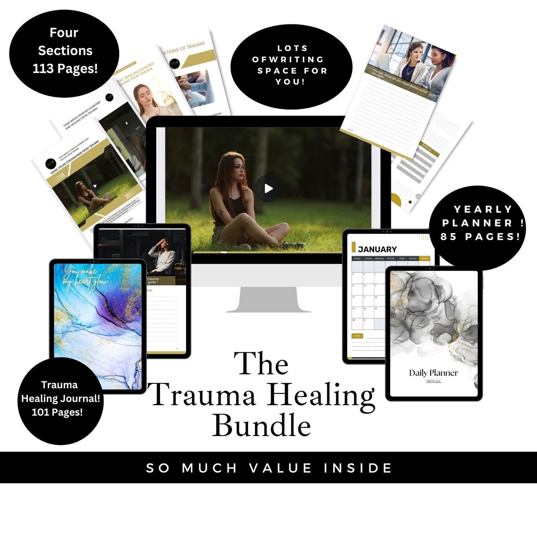 Trauma Healing Bundle Workbook – Digital Download for Personal Growth ...