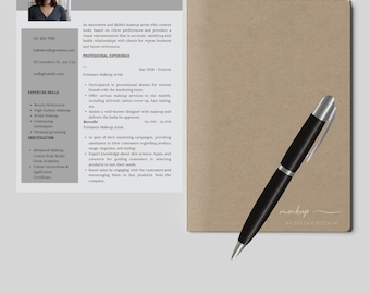 Digital Product Minimalist CV Resume – Editable Resume Template – Digital Download