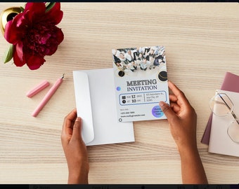 Modern Business Invitation Digital Product – Professional Event Invitations – Digital Download