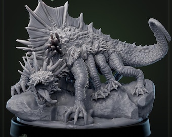 Giant Basilisk | 30mm 32mm | Dnd 5e | Dragonborne | Cliffs of