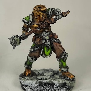 Dragonborn Fighter / Cleric DnD Miniature Painted for Dungeons and Dragons.
