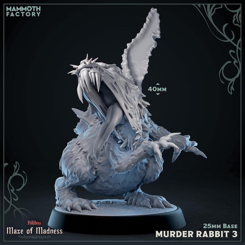 Murder Rabbits - Mammoth Factory - Maze of Madness - Etsy