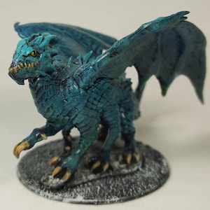 Dracolisk II DnD Miniature Painted for Dungeons and Dragons.