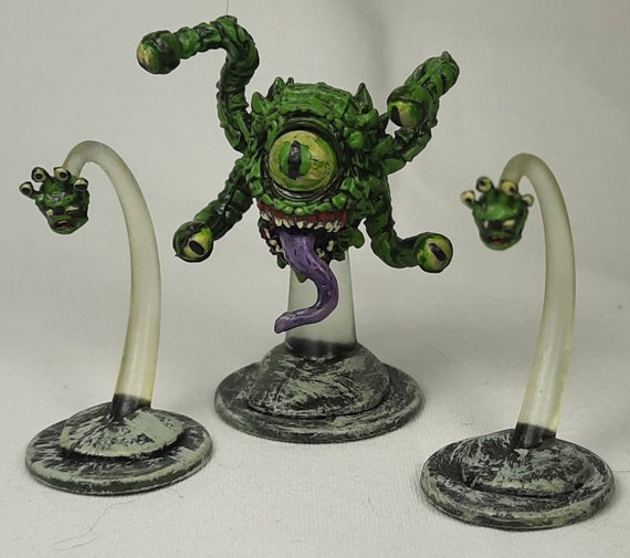 Gazer and Specator Dnd Miniatures Fully Painted for Dungeons and