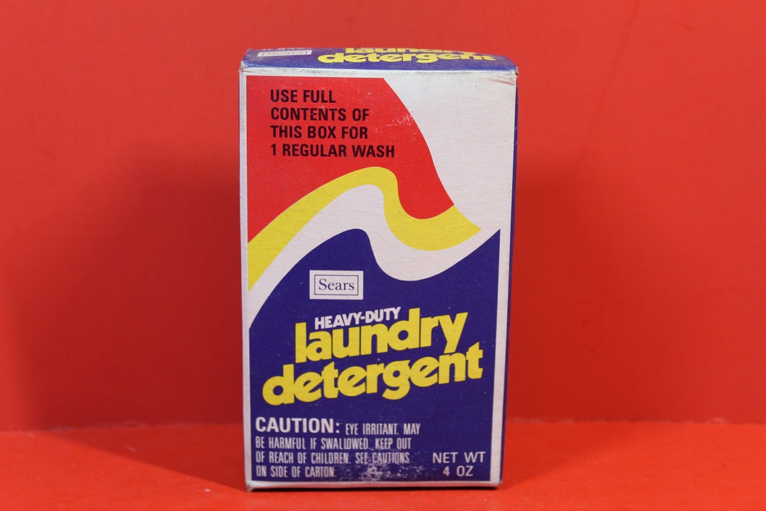 Vintage Sears Heavy Duty Laundry Detergent Vintage Sample Box Etsy