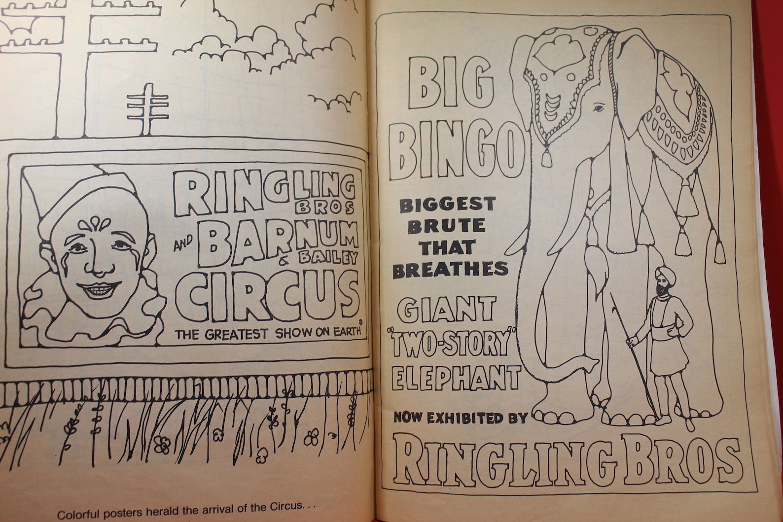 Ringling Brothers Barnum and Bailey Circus Vintage Oversized Official ...