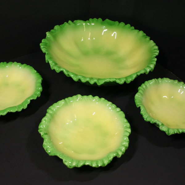 Ceramic Lettuce Bowl Etsy