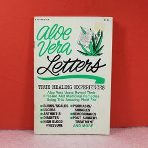 Vintage Book Aloe Vera Letters True Healing Experiences 1982 First Printing  Booklet / Health & Fitness Remedies - Etsy
