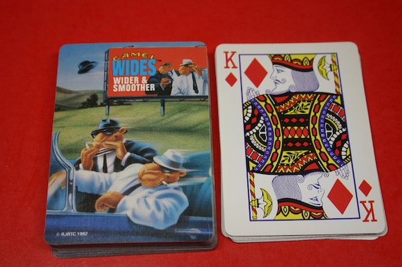 CAMEL WIDES Official Playing Cards Vintage 1992 / Playing Card Deck /  Advertising Collectible