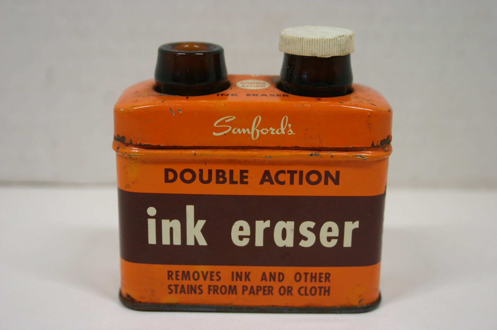 deuropening eenzaam ventilator Sanford's Double Action Ink Eraser Tin with Bottles / - Etsy België