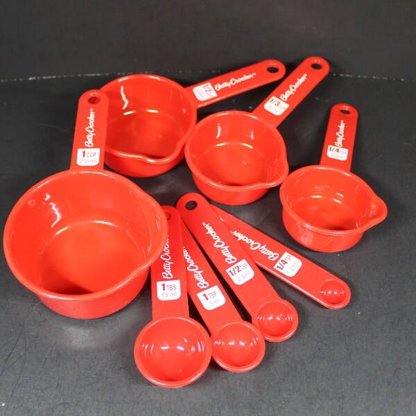 Vintage Measuring Spoons Plastic Etsy