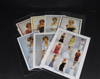Princess Diana International Collectors Society Limited Edition Stamp Collection with COA and Issue Number / Famous Gowns
