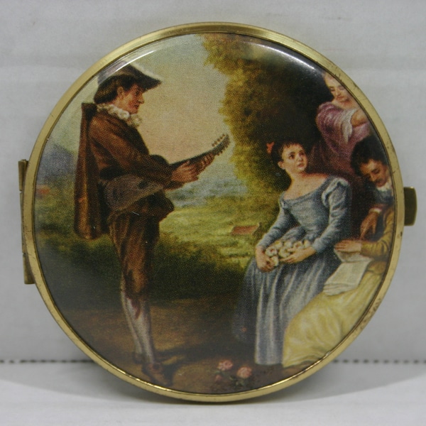 Vintage Double Mirror Compact / Ladies Cosmetics