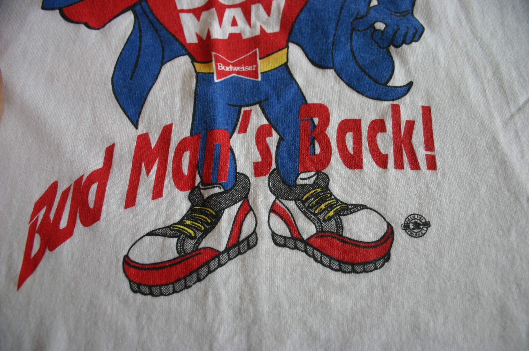 90s ヴィンテージ BUD MAN T−シャツ Budweiser サイズ L Vintage 90's Budweiser Bud Man Graphic T Shirt / Hey Chicago