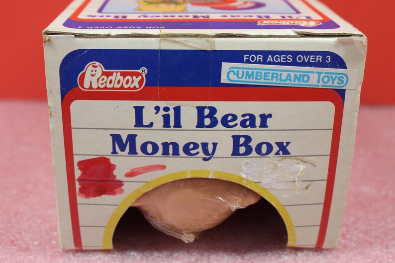 Redbox L'il Teddy Bear Money Box Vintage 90s Children's Bank New in ...