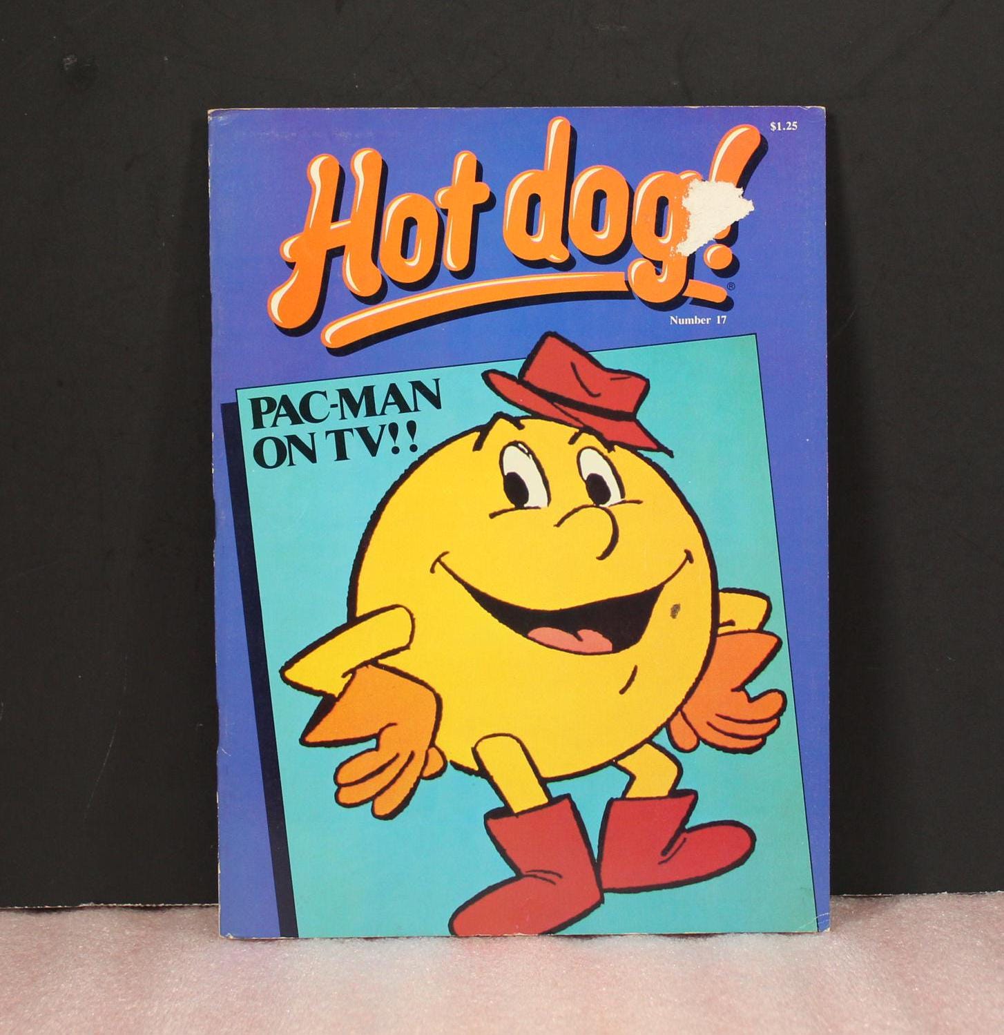 80's Hot Dog Magazine Book Issue 17 Pac-man on TV by Scholastic