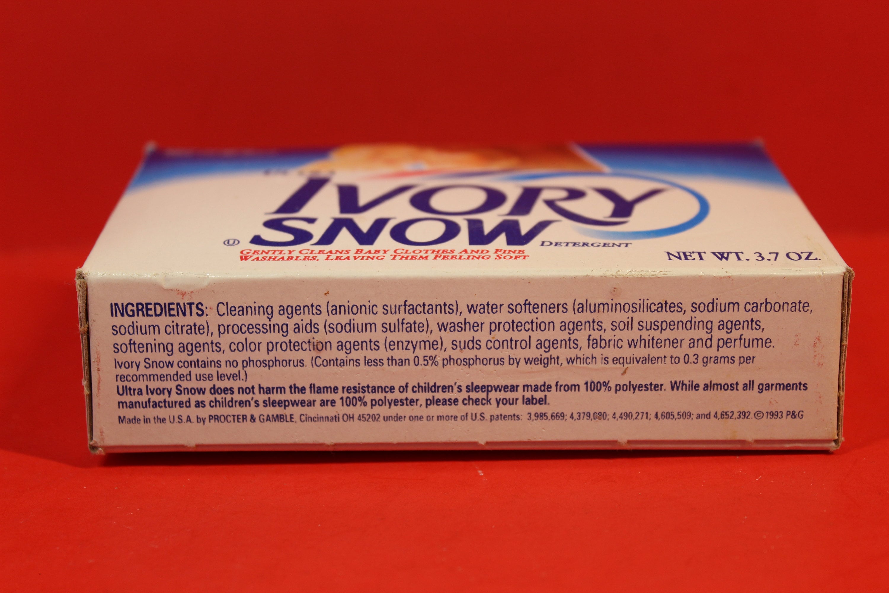 Vintage Ivory Snow Detergent Sample Size Box / Powder Laundry Etsy