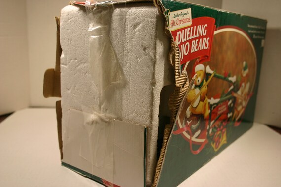 Vintage Mr. Christmas Dueling Banjo Bears Holiday Jamboree