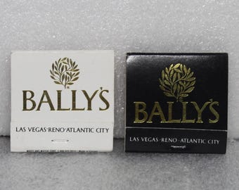 Vintage Matchbook BALLY'S Hotel and Casino Las Vegas Nevada Lot of 2 / Full Book of Match Sticks - Unstruck