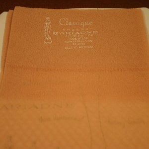 Vintage Ariadne Seamless Nylon Stockings / Classique Sheers / Size 10 Medium  / Fluid Fit Top / Thigh High Stockings Hosiery