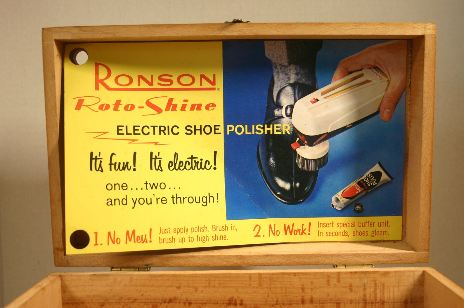 ronson shoe shine box