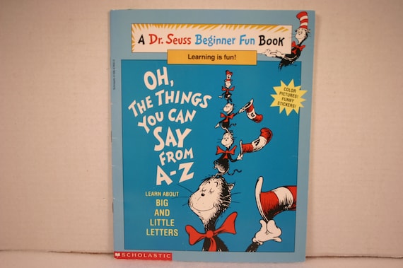 Dr. Seuss Beginner Fun Activity Book / Unused / Vintage Scholastic