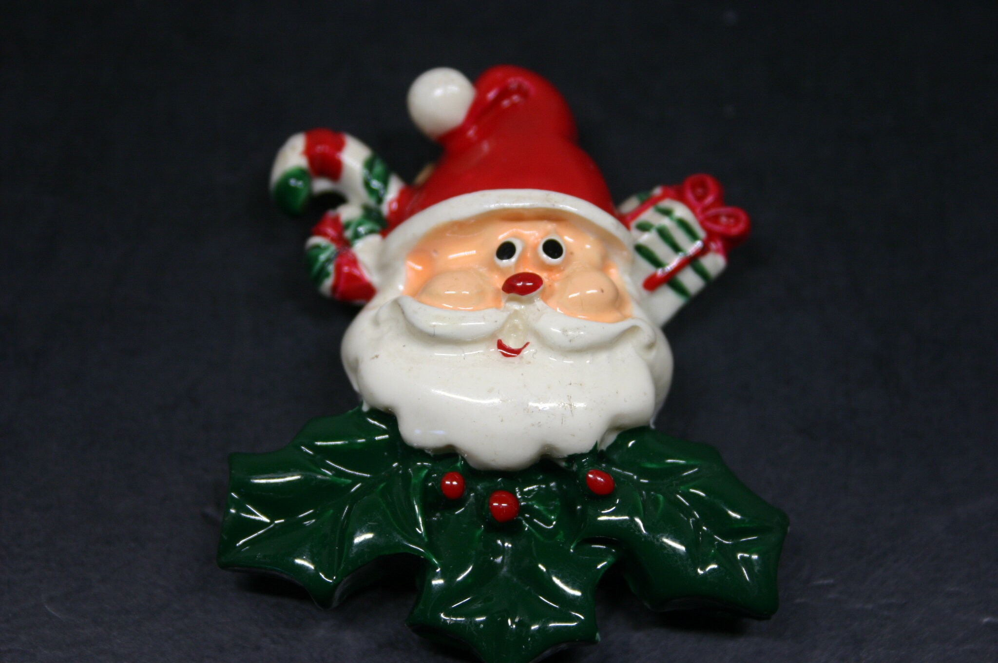 Christmas Themed Vintage Refrigerator Magnets / Santa Claus, Reindeer ...