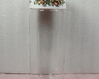 Pyrex Glass Canister Store N See Spice of Life Vintage 11" Spaghetti Storage Jar