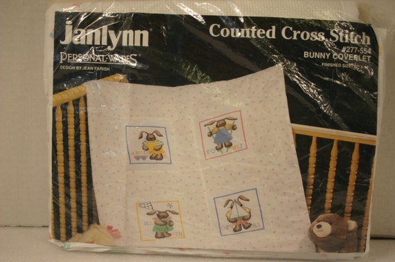 Janlynn Stamped Cross Stitch Baby Quilts