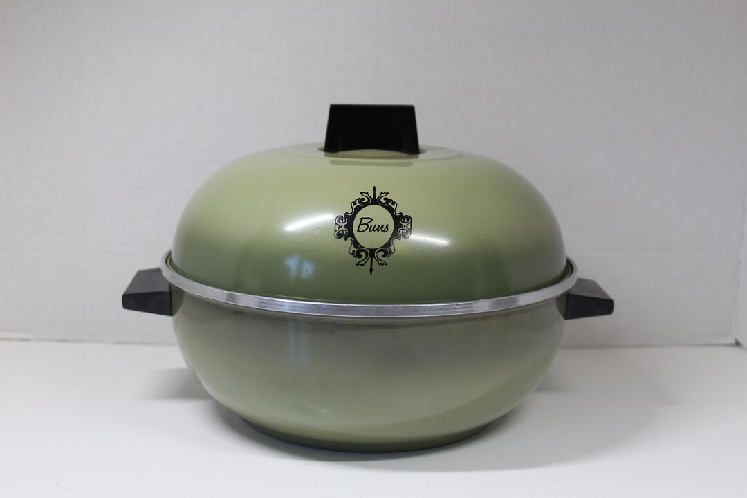 West Bend Bun Warmer Serving Oven Vintage Avocado / 3pc Etsy