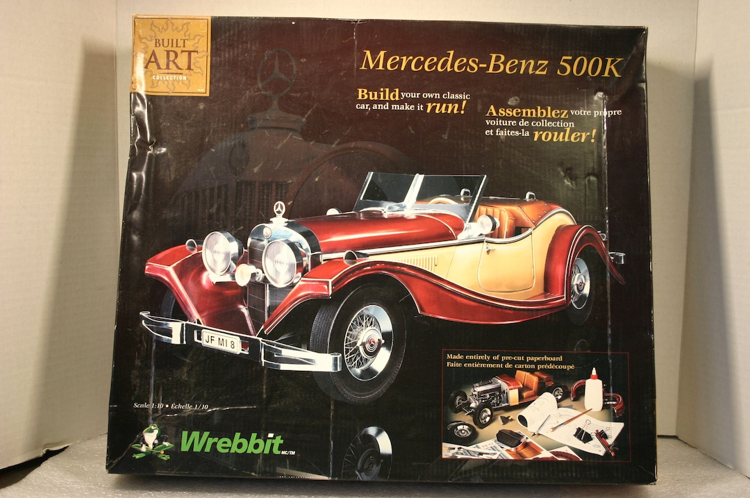 Mercedes-Benz アートボード アンティーク Wrebbit Built Art Mercedes-benz 500K Roadster Vintage Kit Replica