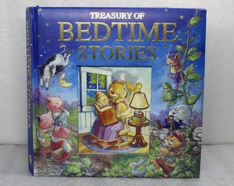 Vintage Children's Book Treasury Of Bedtime Stories / Kids Classic Stories / Fairy Tales / Publications International