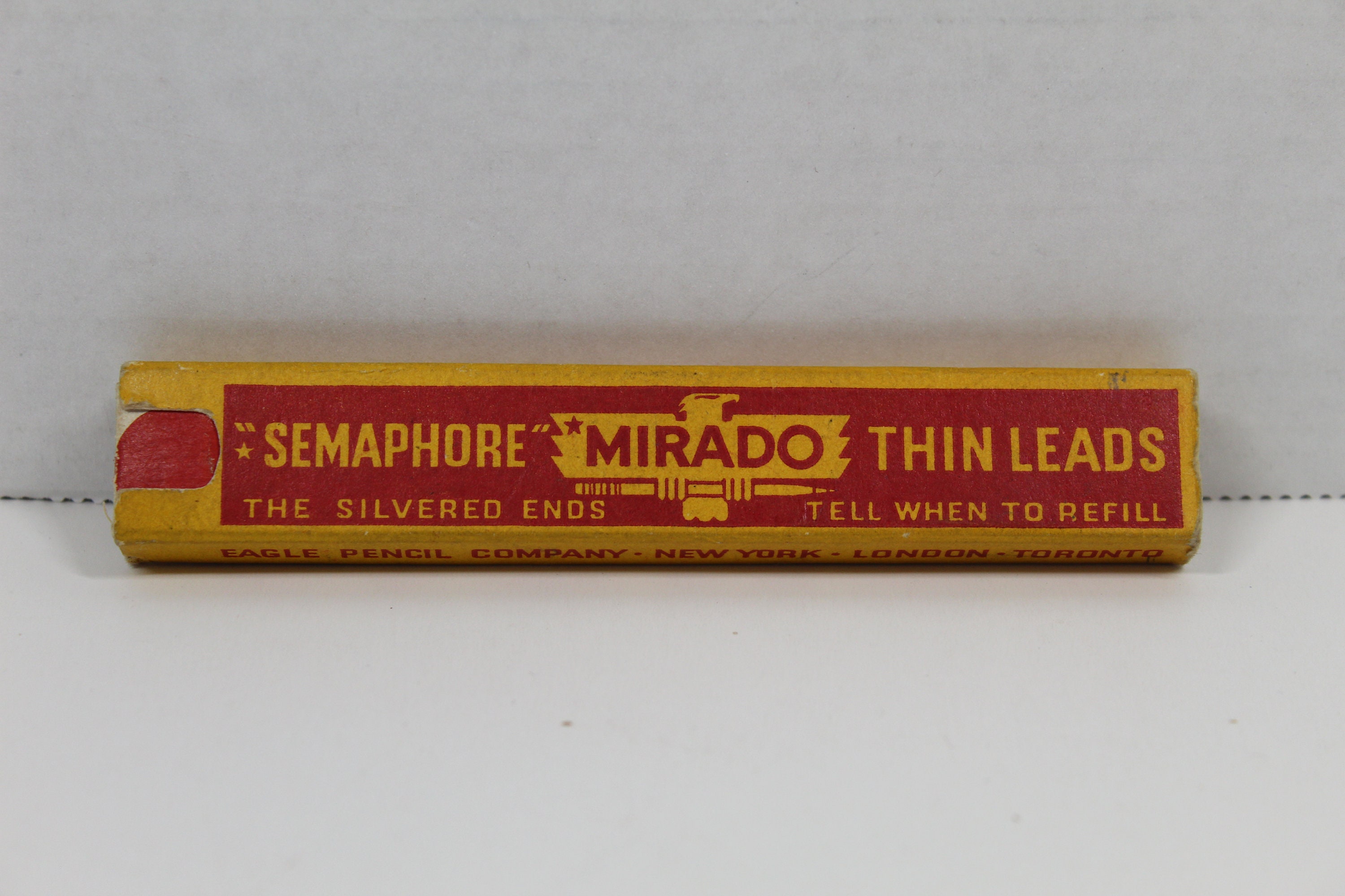Vintage Semaphore Mirado Thin Leads Eagle Snap in Erasers 1936 on