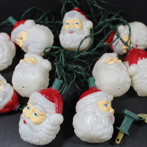 Vintage Santa Lights Covers Etsy