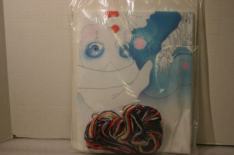 Vintage Something Special Counted Cross Stitch Kit 50381 Mime Collage 30 x 15 1988 Sad Clowns Circus Clowns