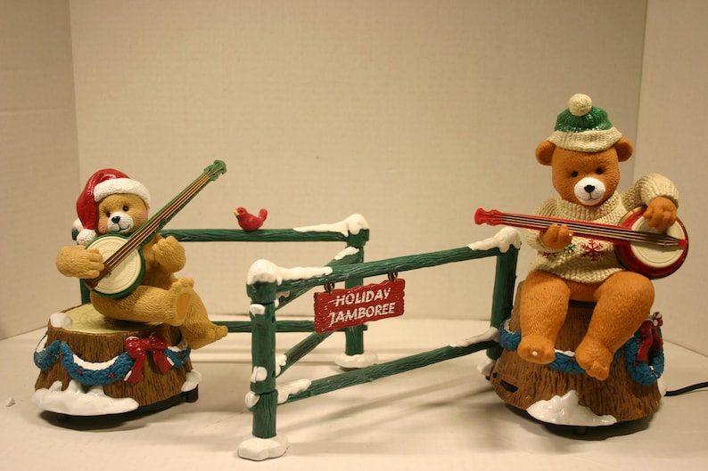 Vintage Mr. Christmas Dueling Banjo Bears Holiday Jamboree / Etsy
