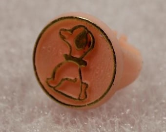Vintage Snoopy Peanuts Dog Gumball Vending Machine Collectible Toy Ring - Rare Pink