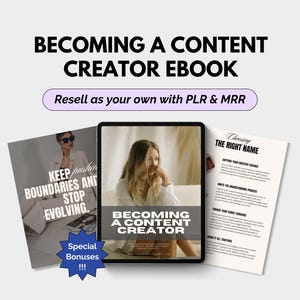 Content Creator eBook: PLR/MRR Digital Guide (Canva Template Included)