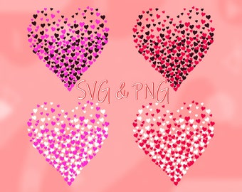 Heart in Hearts Design | SVG, PNG (Digital Download)