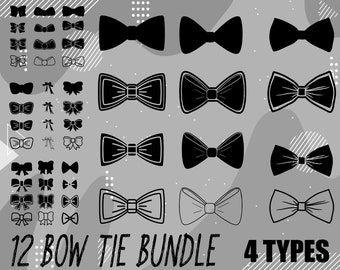 Bow Tie SVG | Bow Ties Cut File,  Ribbon Tie, Bow Tie Bundle SVG file PNG ..