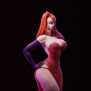 Jessica Rabbit_Fan_Art /Resin scale model for assembling and painting or ready to collect (Adult)