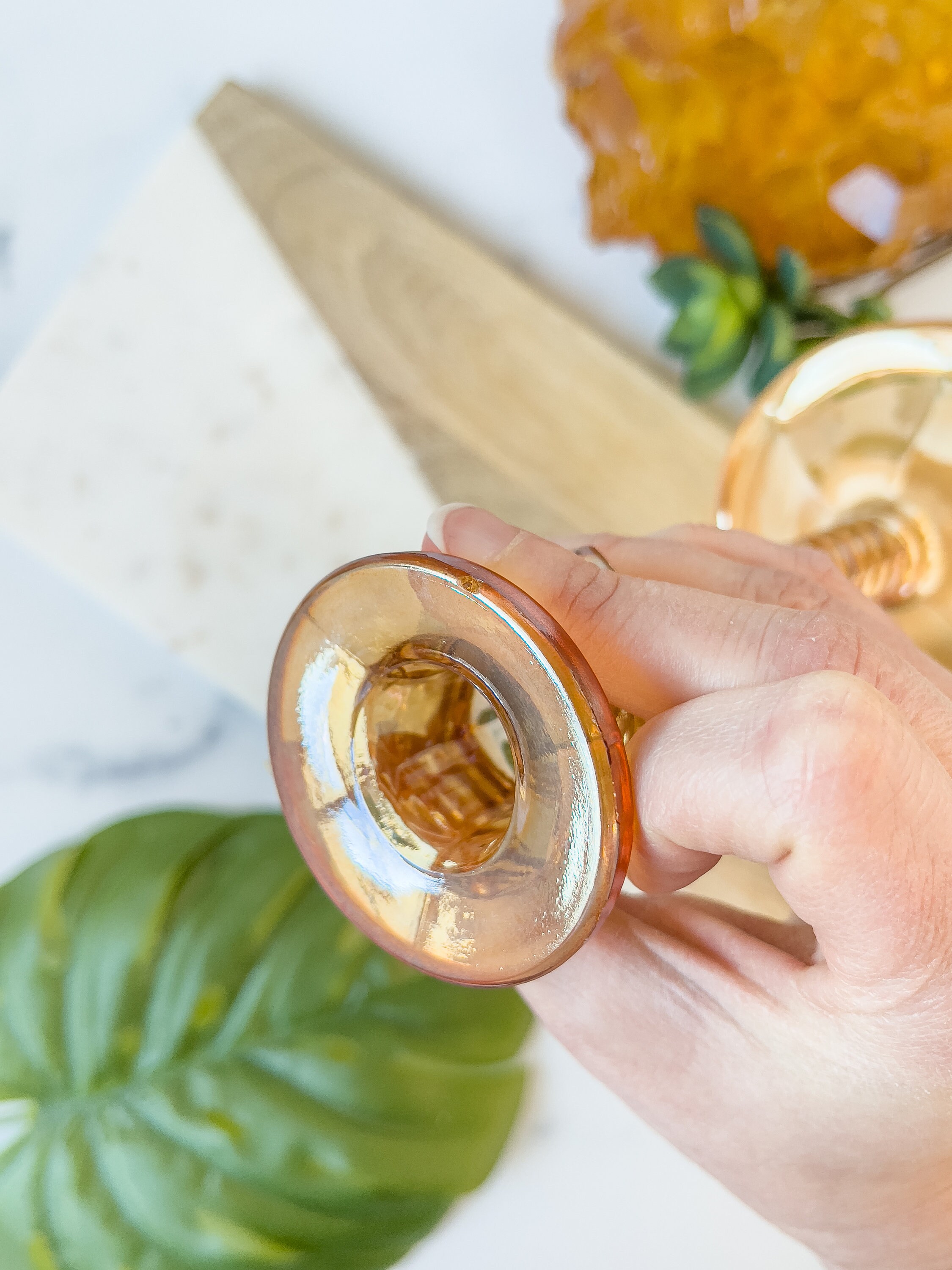 Vintage Spiral Taper Holder 5198 Iridescent Etsy