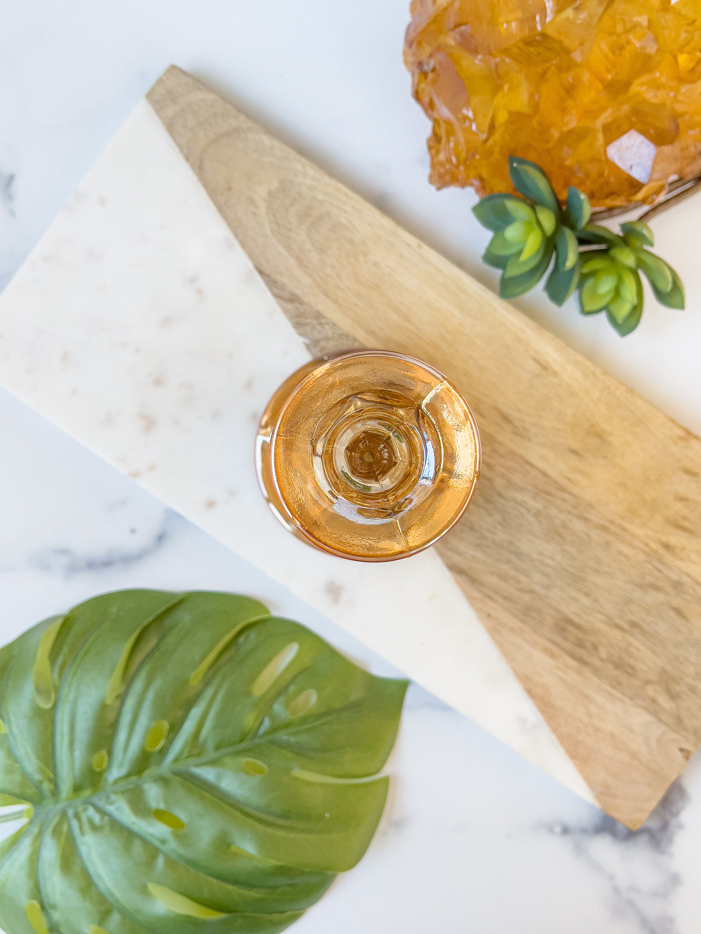 Vintage Spiral Taper Holder 5198 Iridescent Etsy